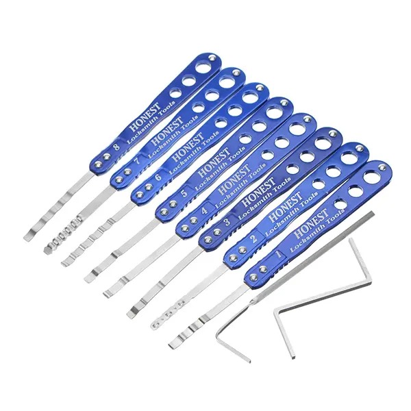 

8Pcs Safety Box Quick Opening Lockpicks with 2 Transmission Gears
