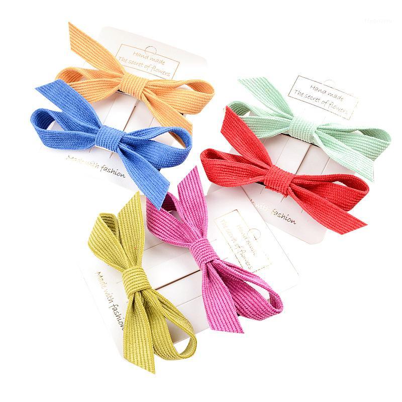 

Girl duckbill clip Korean version of corduroy bow hairpin children's solid color clip headwear wholesale1, A243-03