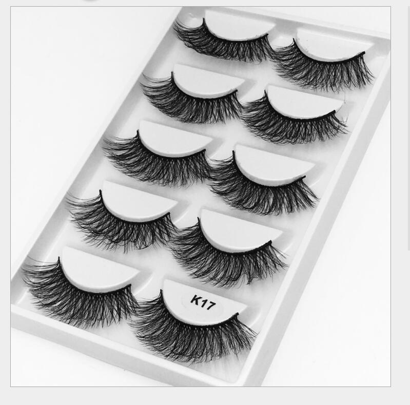 

Artificial Mink eyelashes 3d Synthetic Mink lashes natural long eyelashes 1cm-1.5cm 3d false eyelashes full strip lashes #K17