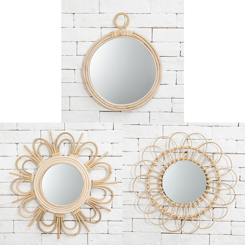 

Hot Makeup Mirror Light Luxury Retro European Metal Gold Mirror Home Desktop Square Round Mirror Dormitory Makeup Mirrors