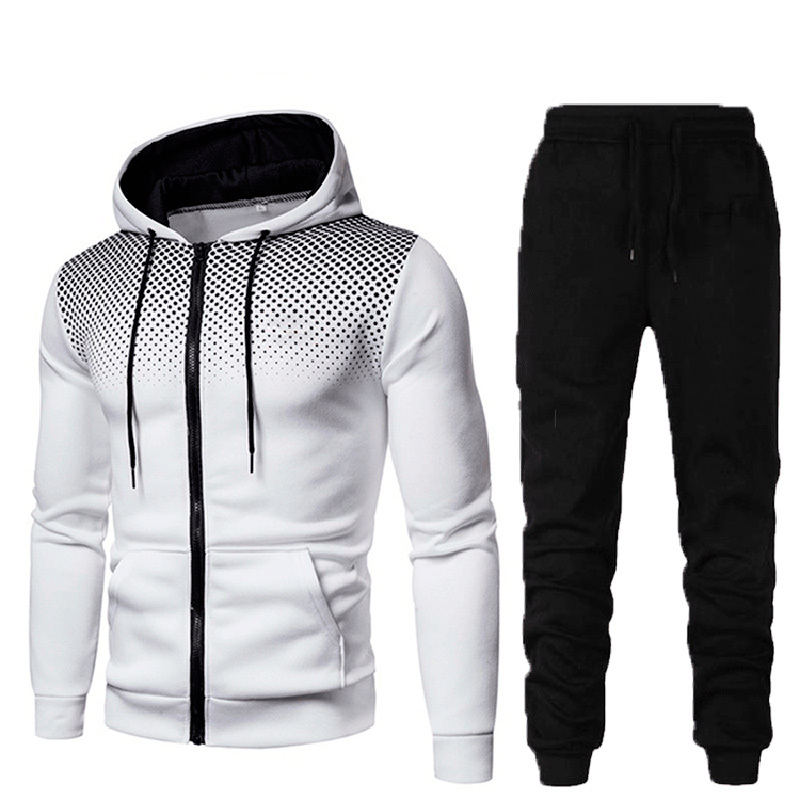 

2020 novo outono 2 pea conjunto sportwear roupas masculinas moletom casual + calas 3d impresso hoodies dos homens treino my240 NCRM, Red