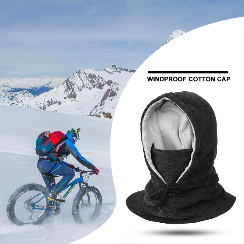 

Cycling Caps Winter Windproof Sports Face Cover Running Skiing Warm Hats, Black