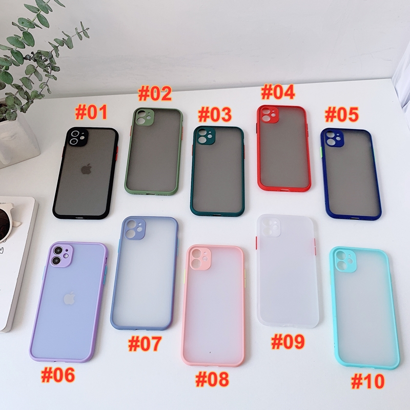 

NEW iPhone 12 12PRO 12MINI 12PROMAX Frosted Feeling Camera Protection Case for Iphone 11 X 6 7 8, #07