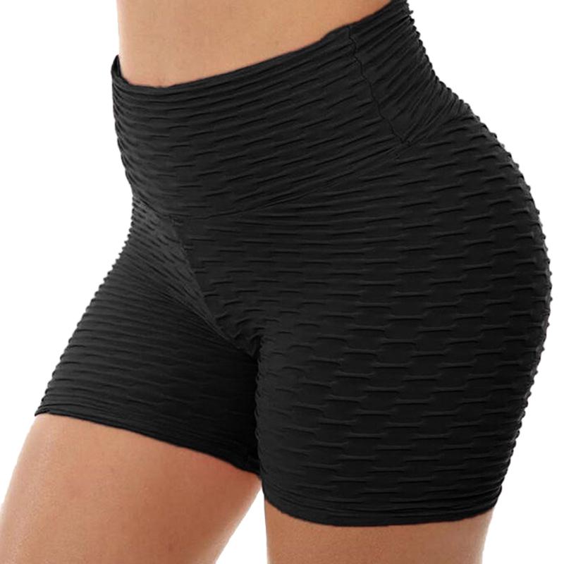 

Women's Yoga Shorts High Waist Fitness Shorts Three-Point Pants, Black