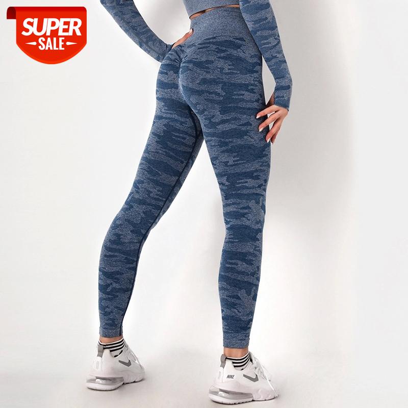 

NORMOV Seamless Women Leggings Camouflage High Waist Push Up Ankle Length Leggins Workout Jeggings Fitness Leggings Feminina #vd6X, Black;white