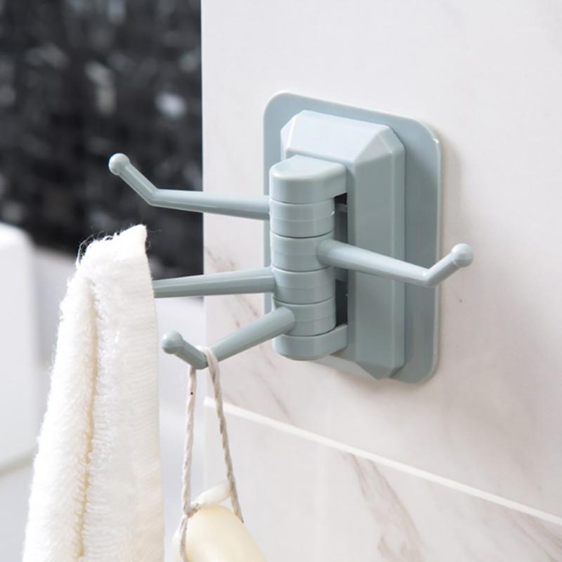 

Strong stick adhesive rotary holder 4 in 1 Load Bearing 2KG Seamless Adhesive Hook Wall Hooks Hanger bathroom wall towel hook1