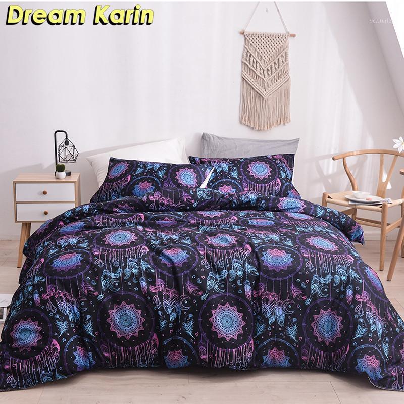 

Modern Pastoral Bedding Sets Duvet Comforter Cover Set With Pillowcases Quilt Covers Single Double Queen King Sizes Bedclothes1, White