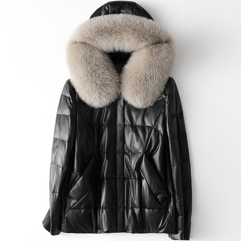 

2020 genuine Real leather down women's collar fox fur sheepskin jacket woman and jackets mujer chaqueta wpy1344 G8E9, Blake