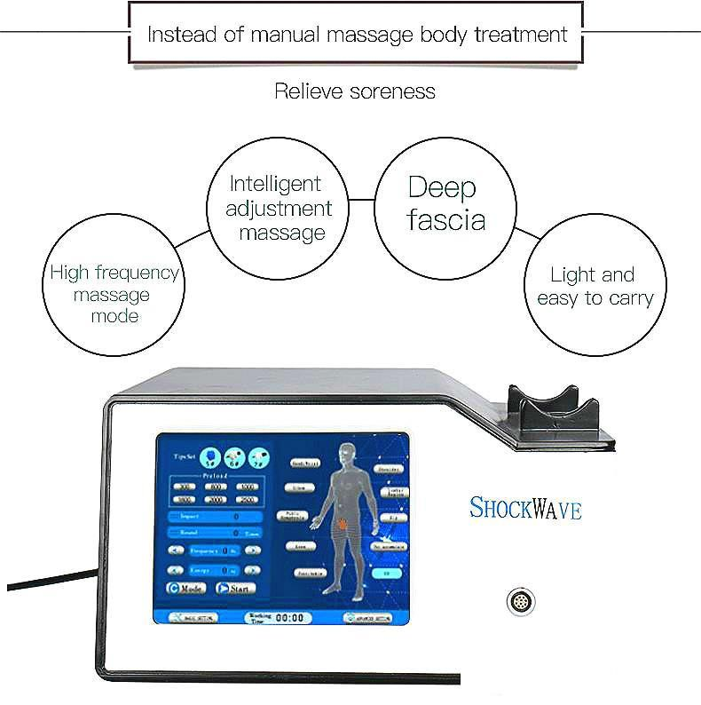 

Portable Slim Equipment Portable Shock Wave Massage Therapy For Body Care Lowest Intensity Ed Function Treatment