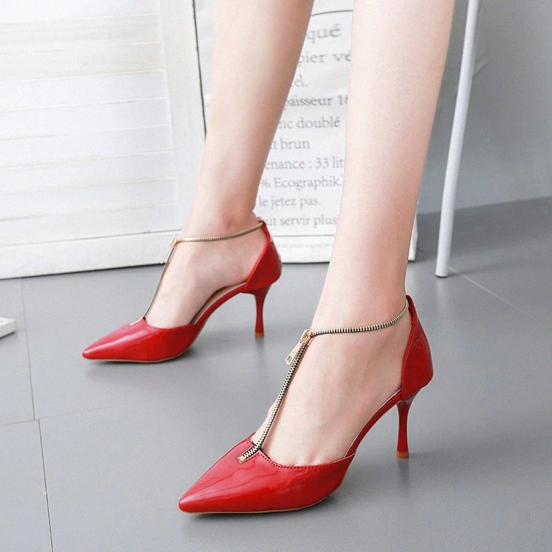 

NUASK 2021 Women High Heel Sandals Zip Women Summer Shoes Fashion Sexy Party Shoes Woman Footwear Zapatos Mujer #nq9G