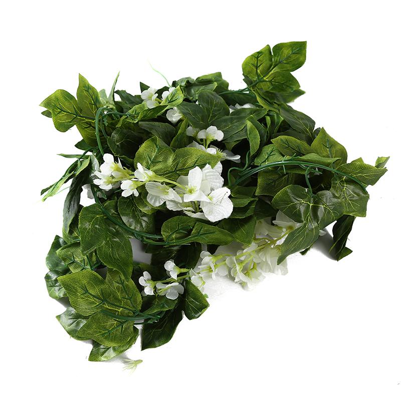

Simulation Wisteria Vine Flower For Family Garden Outdoor Wedding Arch Decoration Green Plantation Flower Decoration, Sky blue