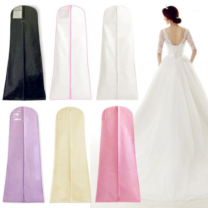 

2 Sizes Wedding Dress Bridal Gown Garment Dustproof Breathable Cover Storage Bag1