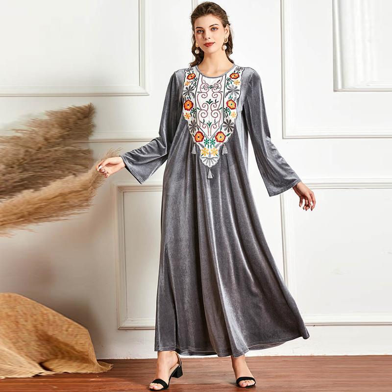 

Plus Size Abaya Dubai Turkey Muslim Hijab Dress Islam Turkish Dresses For Women Clothing Robe Musulman Femme Ropa Mujer Vestidos1