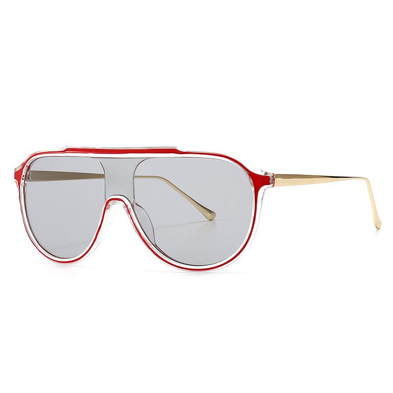 

New Fashion Design Oversized Square Sunglasses Women Men Vintage Big Frame Flat Top Sun Glasses Mirror Shades UV400