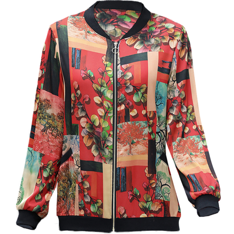 

2021 New Silk Jacket Short Collar Seven-sleeve Big Sleeve Spring Tops Summer Sunscreen Shirt Wear AM6F, Long sleeve 6