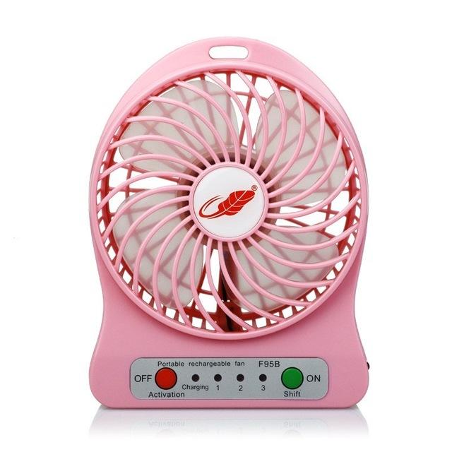 

Mini USB super silent desk fan office mini fan with double leaf creative home