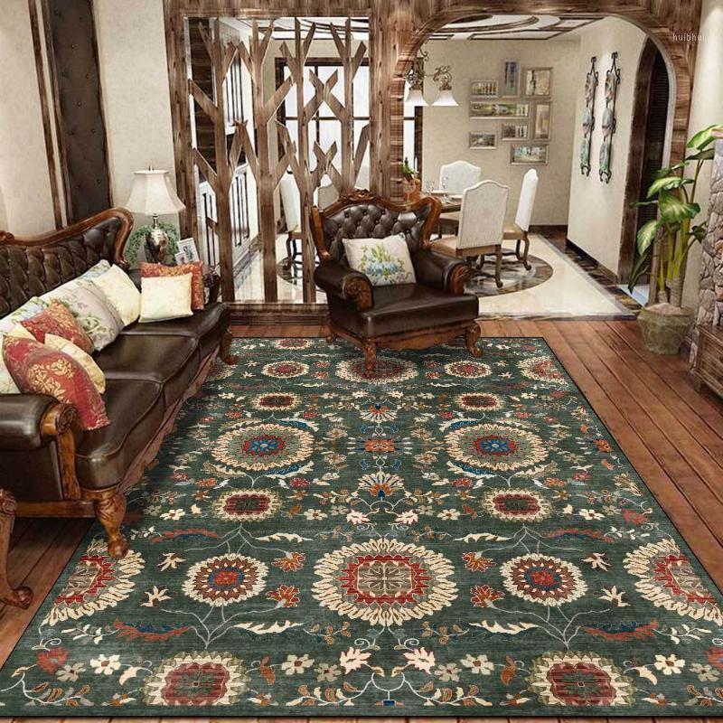 

Retro Vintage Carpet Persian Carpet Living Room Bedroom Mat Anti-slip Area Absorbent Boho1, 3311