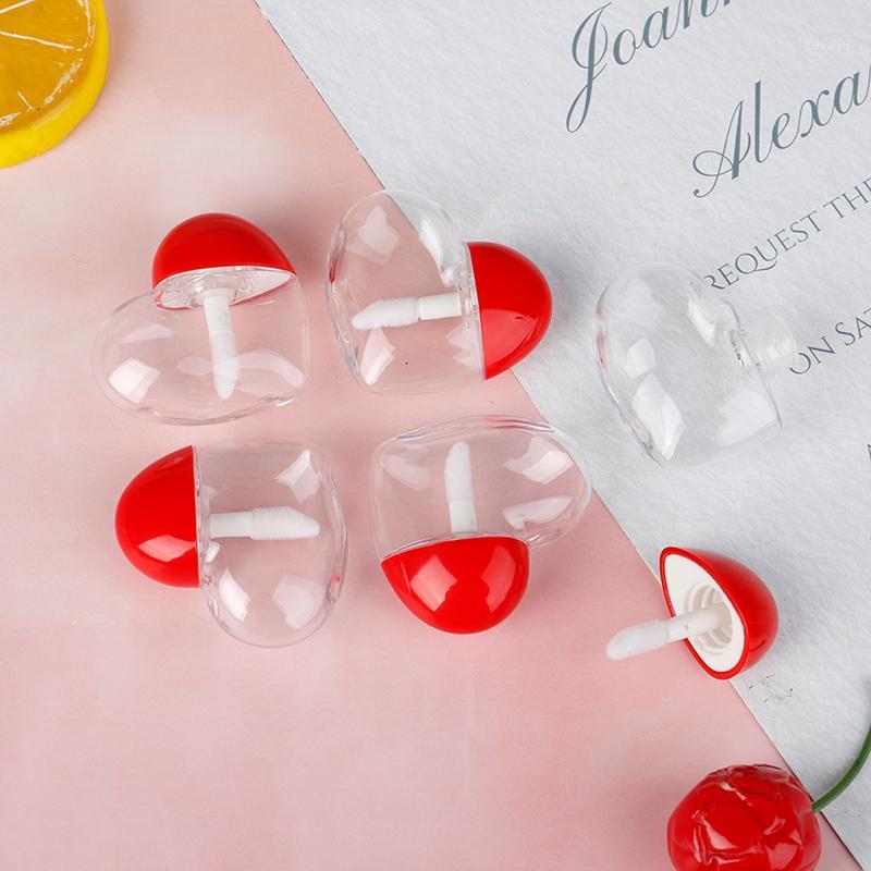 

New 5/10Pcs 5ml Cute Love Heart Shaped Empty Lip Gloss Container DIY Tubes Bottle Cosmetic Container High Quality1