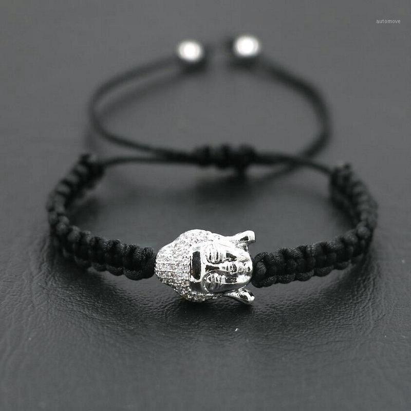 

Buddhist Micro Zircon Copper Buddha Head Bracelet Red Thread Rope String Cords Braid Bracelets For Men Women Couples Jewelry1