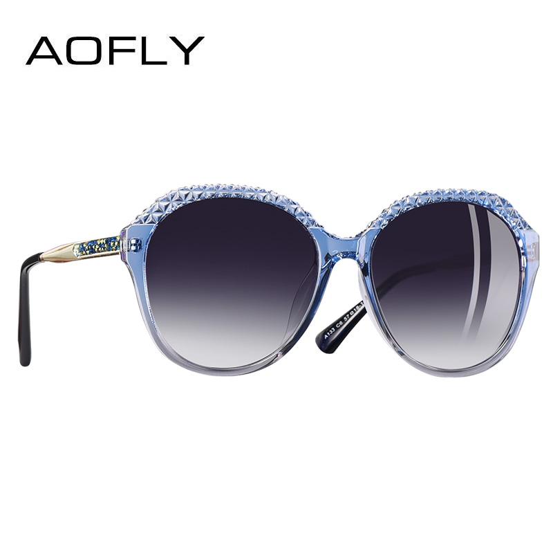 

AOFLY BRAND DESIGN Polarized Sunglasses Women Gradient Sun Glasses For Women Fashion Oval Lens Glasses UV400 A133