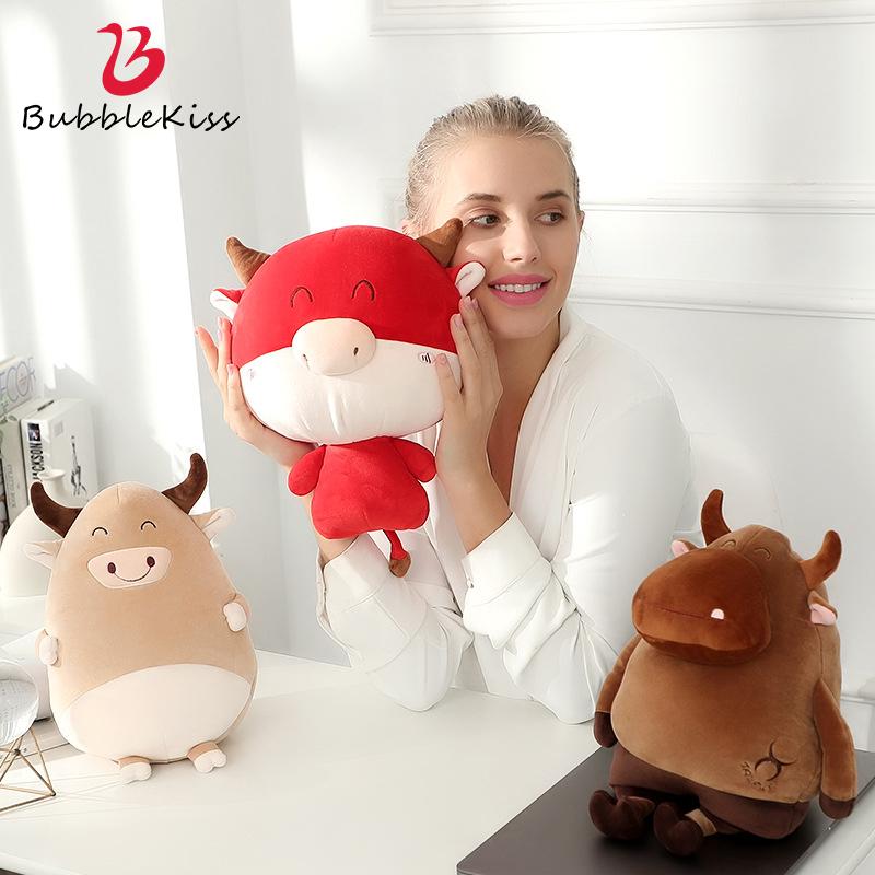 

Bubble Kiss U-Shaped Pillow Cute Cow Cartoon Pillow Decorations For Home Office Nap Soft Portable Travel Car Neck