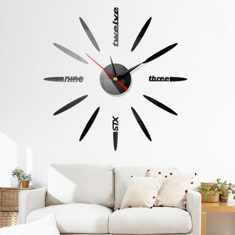

Fashion Luxury Circular Home Decoration Corridor Wall Stickers Acrylic 3D Mirror Effect Modern Style Diy Quartz Wall Clock1