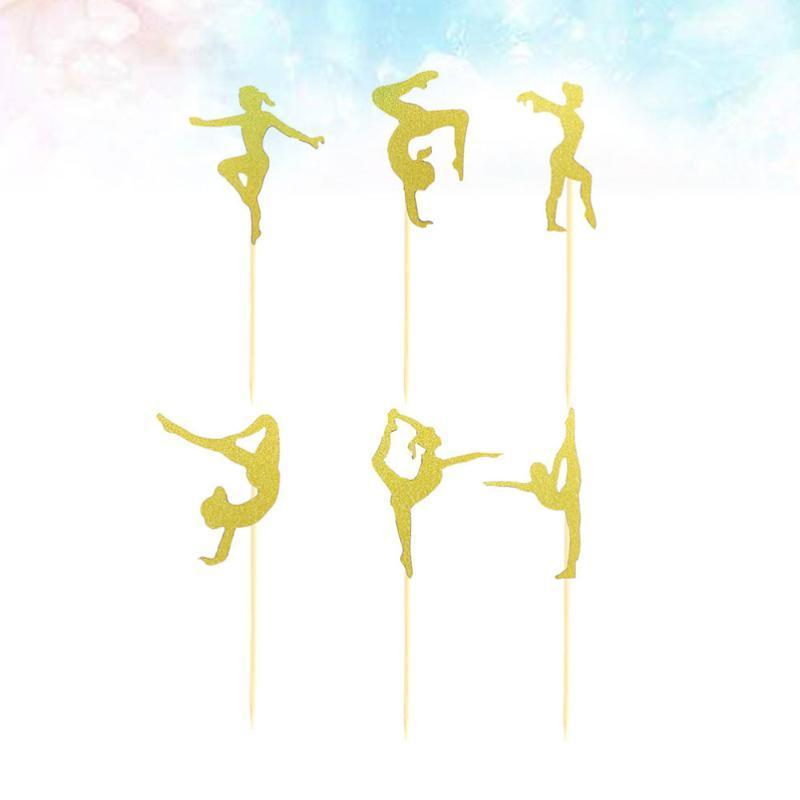 

24 Pcs Cake Toppers Fitness Theme Fashion Cake Decorations for Birthday Party Aerobics Party Banquet1