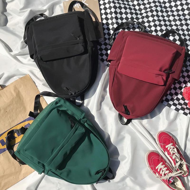 

Nylon Waterproof Shoulder Bags School Backpack Travel Backpacks Popular for Girls Female Rucksack FASHION Zipper Handbag Prom, Green