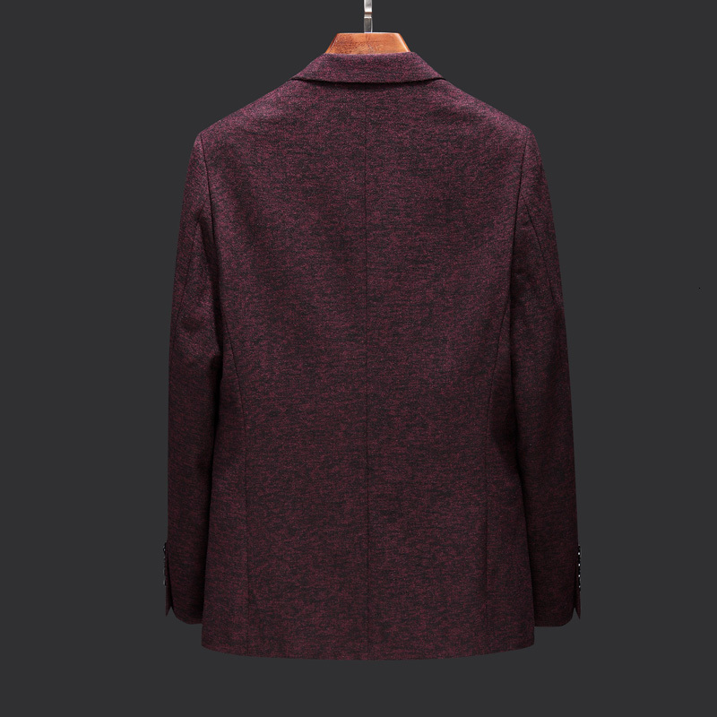 

2021 New Autumn Jacket Classic Red Men Quality Male Cotton Blazers Sizem-4xl GGVI