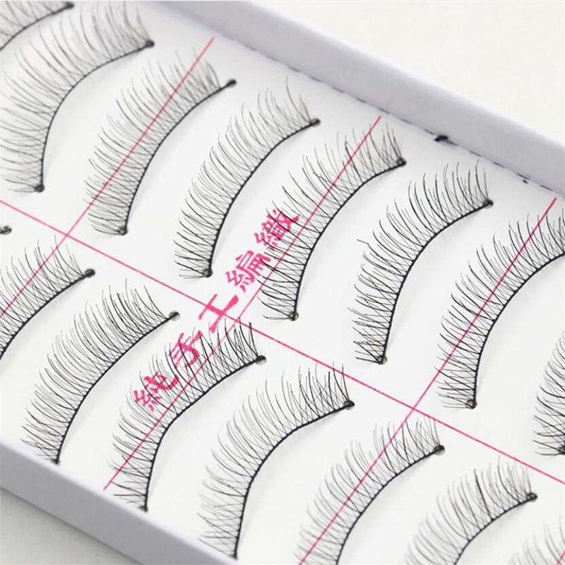 

10 Pairs Women False Eyelashes Black Handmade Long Thick Natural Fake Eye Lashes Extension Makeup Beauty Tools