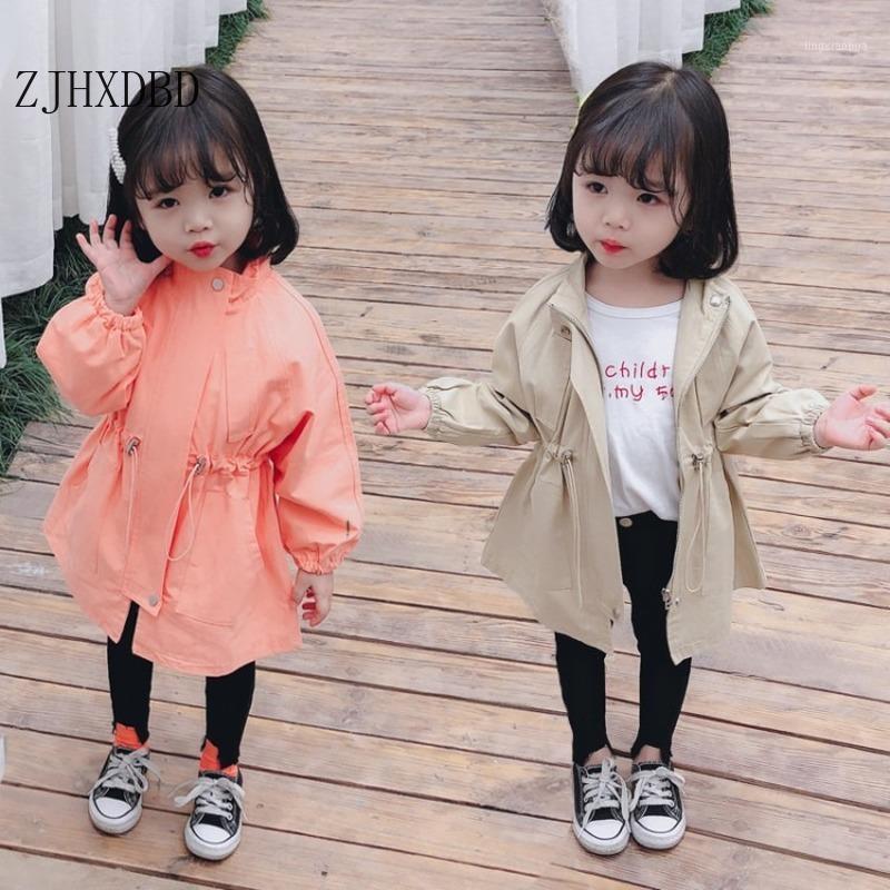 

Autumn Toddler Girls Windbreaker Jackets Cotton Girl Trench Coat Double-breasted Baby Outerwear Kid School Wear Children Clothes1, Orange