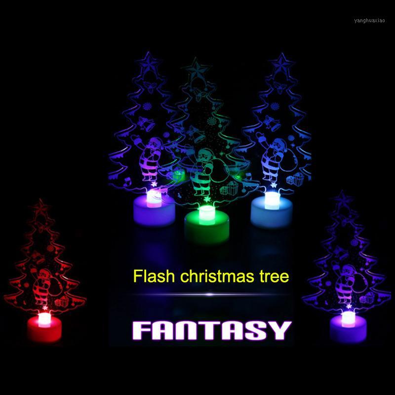 

Christmas Changing Color Night Light Acrylic Xmas Tree Santa LED Lamp Home Party Decor HUG-Deals1