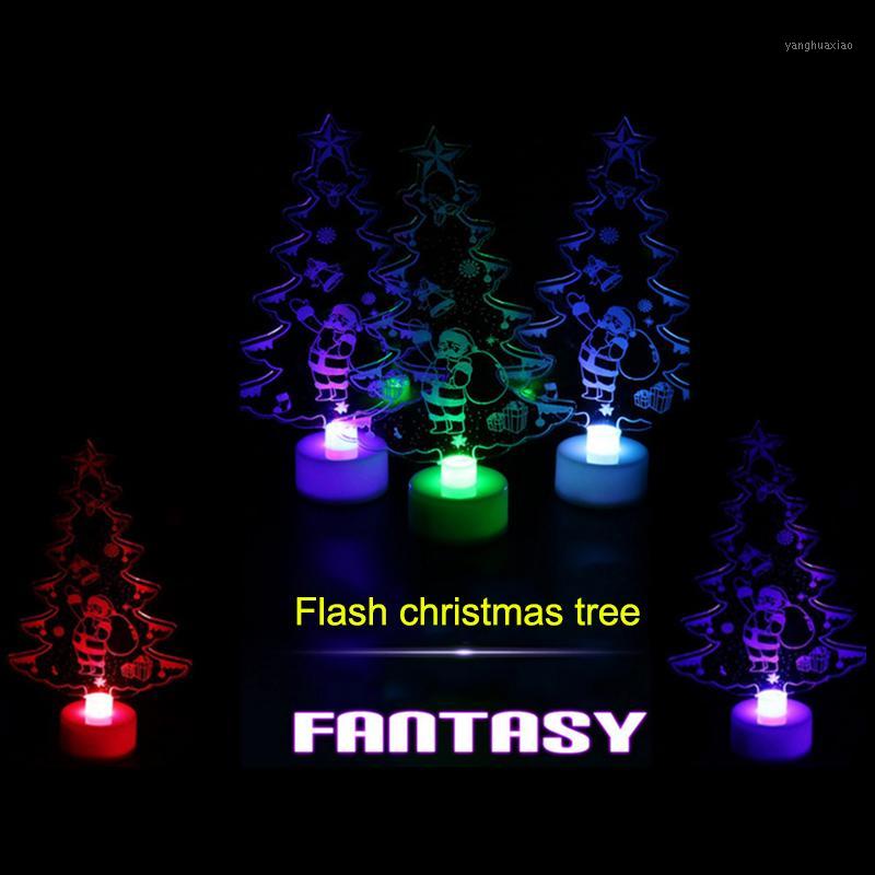 

Christmas Changing Color Night Light Acrylic Xmas Tree Santa LED Lamp Home Party Decor HUG-Deals1