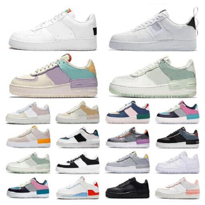 

manbasketballshoes Platform womens Sneakers running shoes Shadow Pale Ivory White Glacier Blue Barely Rose Black Shoe, Color 18