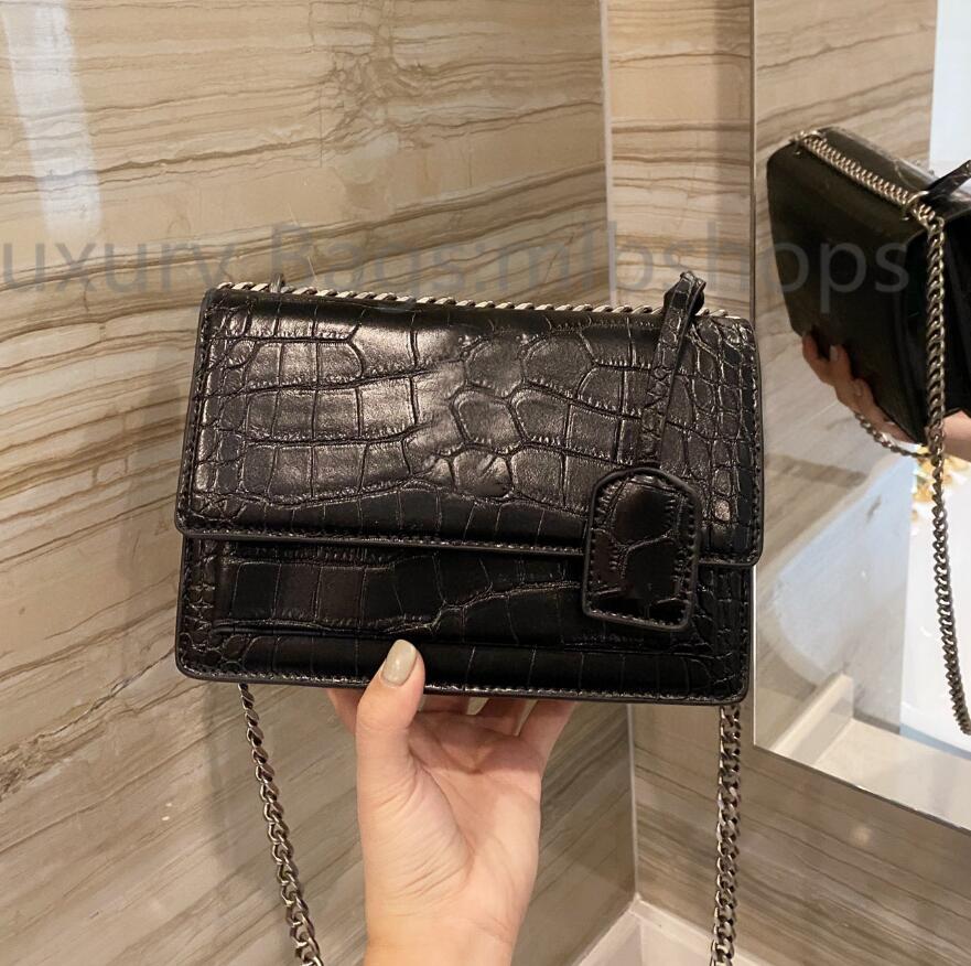 

luxurys Fashion womens CrossBody bag designers Genuine Leather Alligator Handbag ladies Shoulder Bags purse 2021 High Quality handbags Messenger, No bags