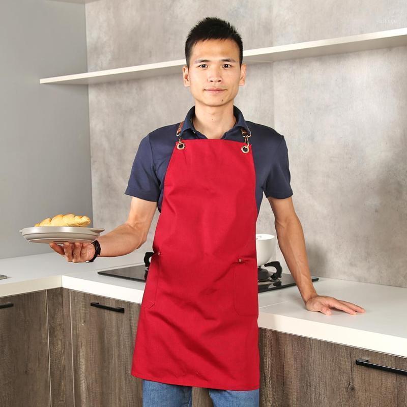 

Hot Sale Apron Not Easy to Fall Off Simple Unisex Kitchen Apron Bib Sleeveless Cotton Waterproof Home Cleaning Tools1