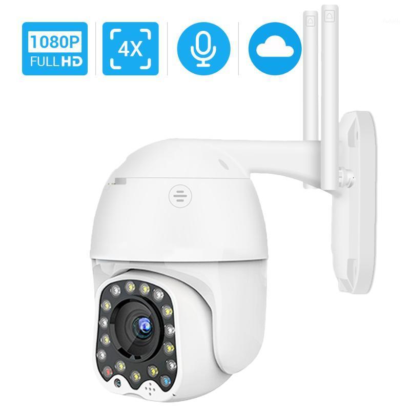 

Hamrolte HD 1080P Wifi Camera 4X Digital Zoom Mini PTZ Camera Auto Tracking Two-Way Audio Waterproof Outdoor Siren Light YCC3651