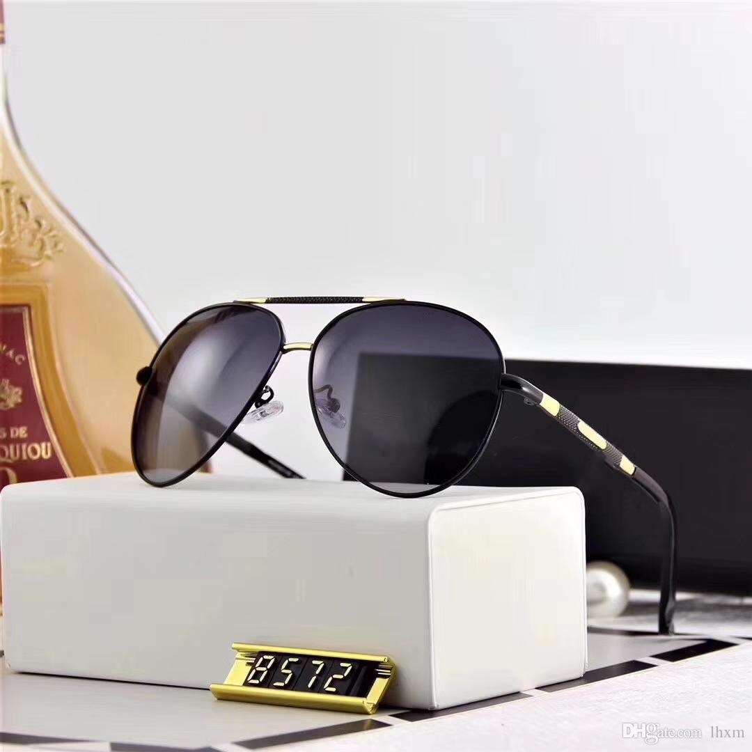 Livraison gratuite-à l'été 2018, les nouvelles lunettes de soleil métalliques polarisantes, polaroid, sont à la mode 8572