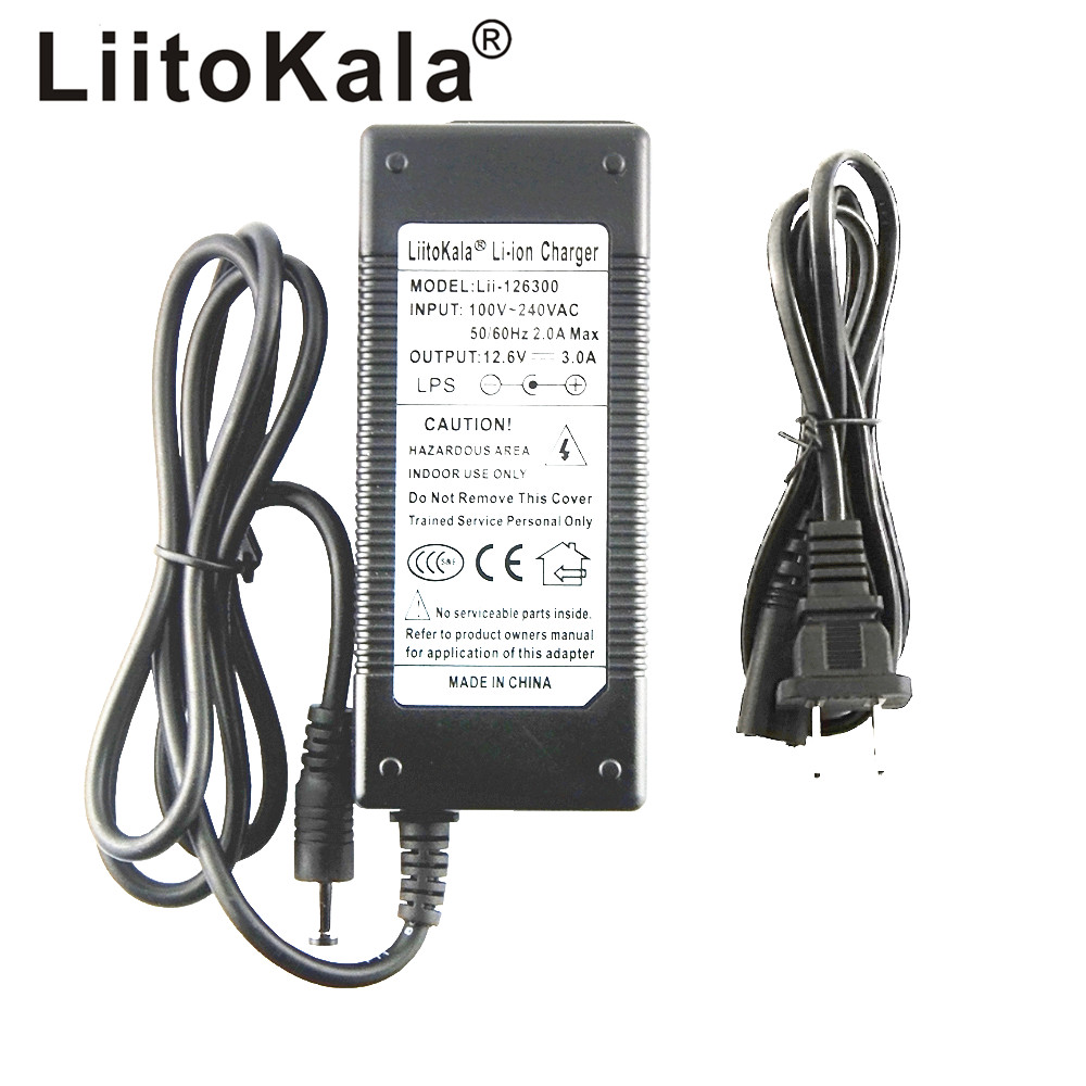 

LiitoKala 3S 12.6V 3A 12V Power Supply lithium Battery pack Li-ion batterites Charger 100-240V Converter Adapter