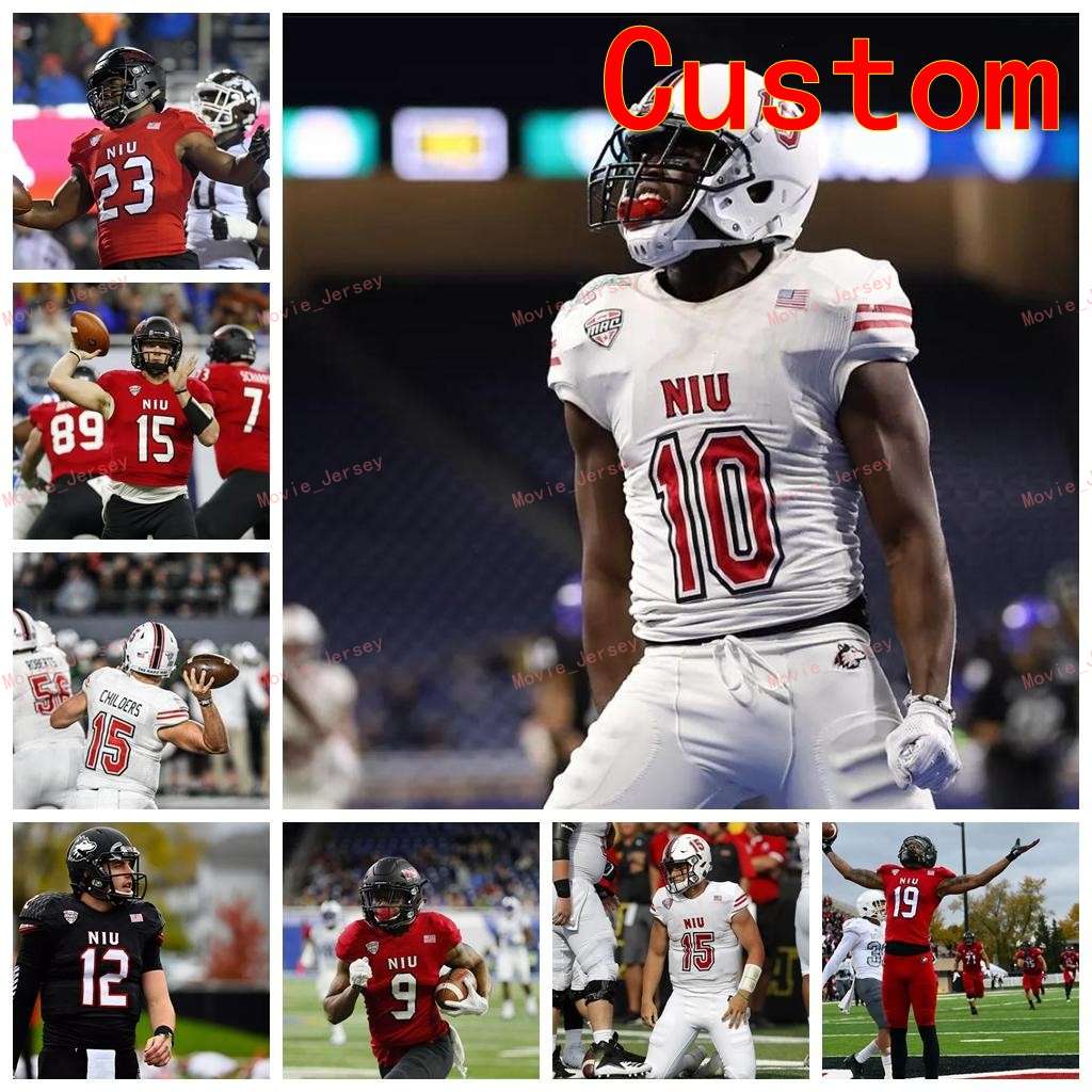 

Stitched Custom 2 Lance Deveaux Jr. 21 Erin Collins 21 Marcus Jones 22 Tre Harb Northern Illinois Huskies NIU College Men Women Youth Jersey, Womens black