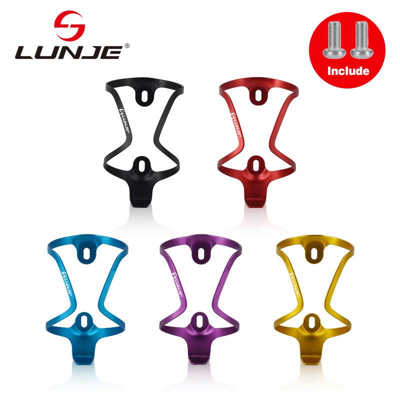 

LUNJE 20g Ultralight Bicycle Water Bottle Holder Aluminum Alloy Mountain Bike / Road Bike Drink Water Bottle Cage Include Screw