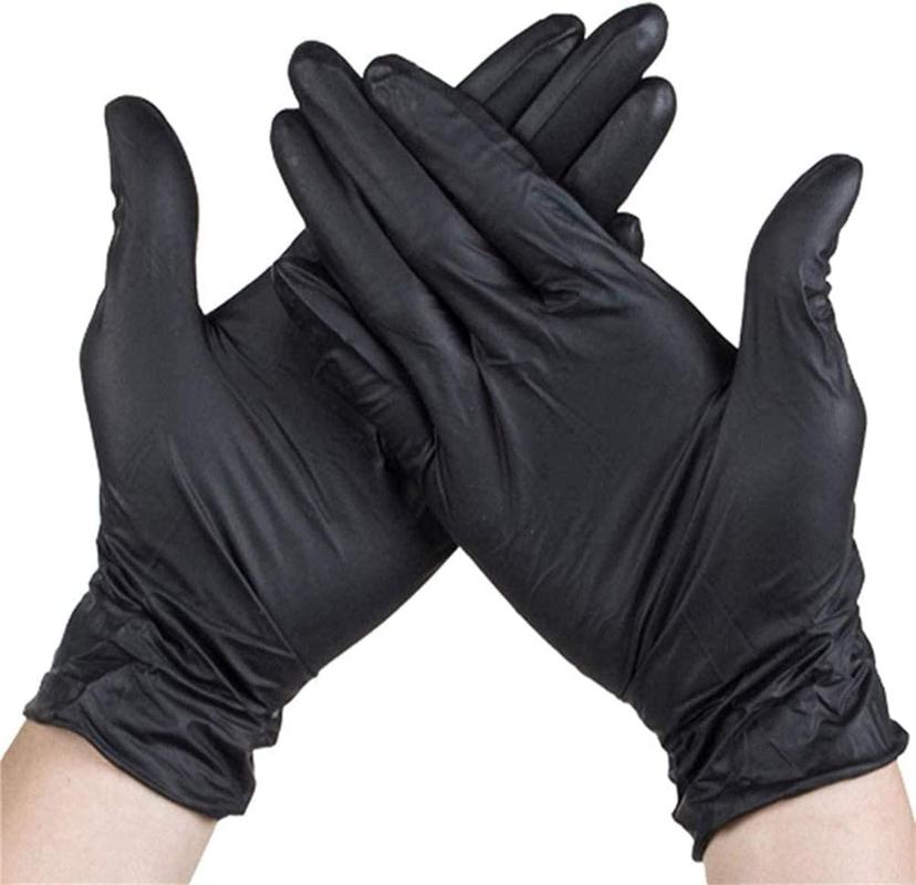 

100pcs Disposable Nitrile Gloves Industrial Gloves Kitchen Alkali Tattoo Nail Art Beauty Salon Industrial Auto Repair