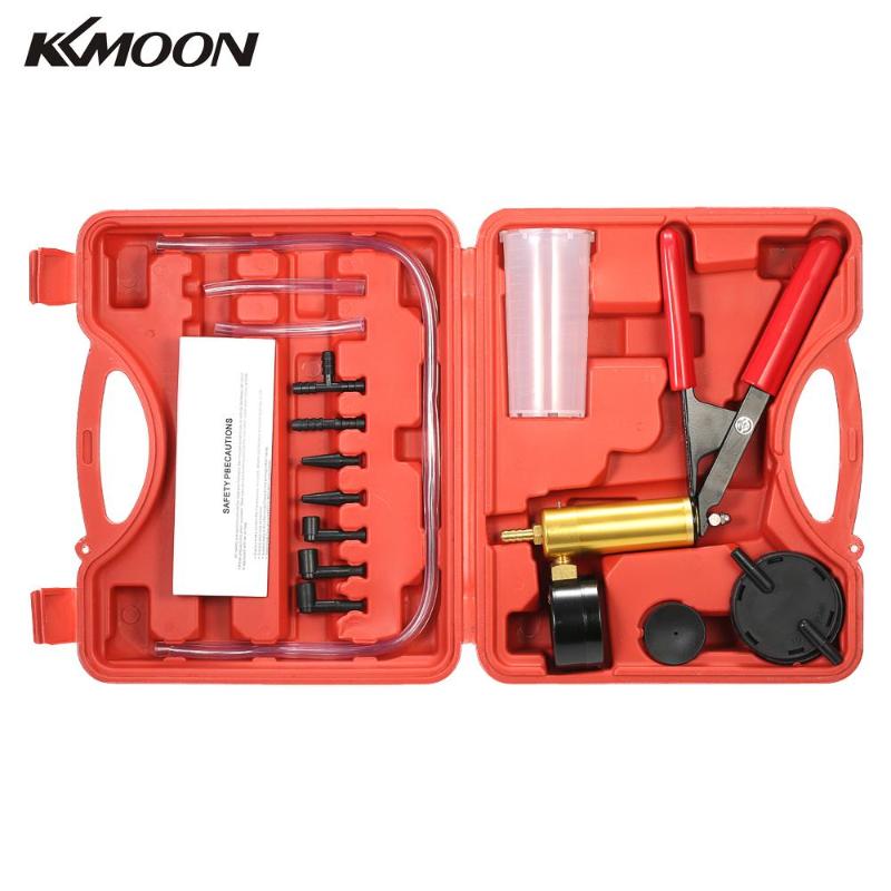 

Professional Hand Tool Sets 17pcs Car Auto Pressure Tester Vacuum Pump Brake Bleeder Bleed Test Kit Garage