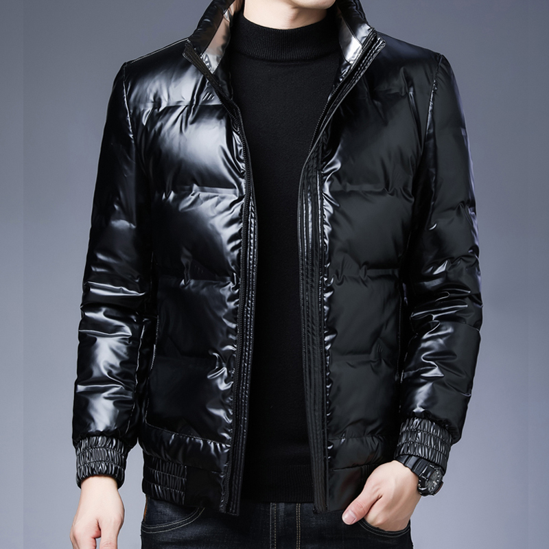 

2020 new winter with hood thick 95% white duck down male jacket casual clothing outwear gout transport EJUB, Silver