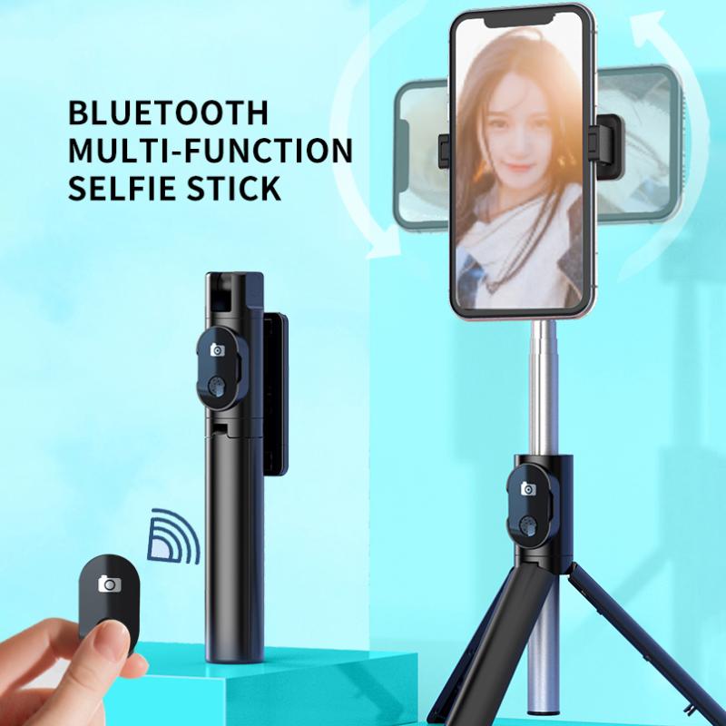 

Portable Rotation Blutooth Self Stick For 12 11 Pro Max Foldable Tablet Desk Monopod Tripod Live Photo Self-Timer Holder