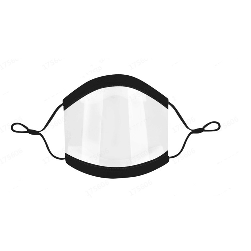 

Designer Clear Full Transparent Protective Face Masks Breathable Deaf-mute Lip Language Mask for Adults Men Women CCA2744