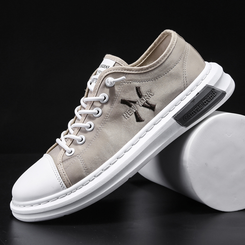 

New Casual Shoes canvas for men Hard-Wearing Damnation Men's fashion Flats fashionable Zapatos of hombre, Green