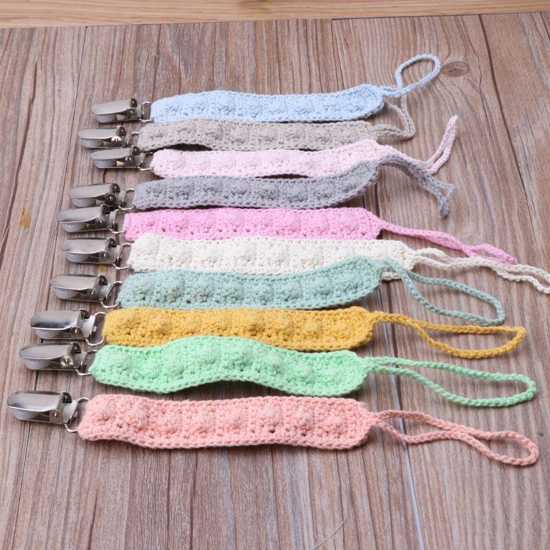 

Handmade Baby Pacifier Clips Pacifier Chain Dummy Clip Nipple Holder For Nipples Newborn Clip Holder