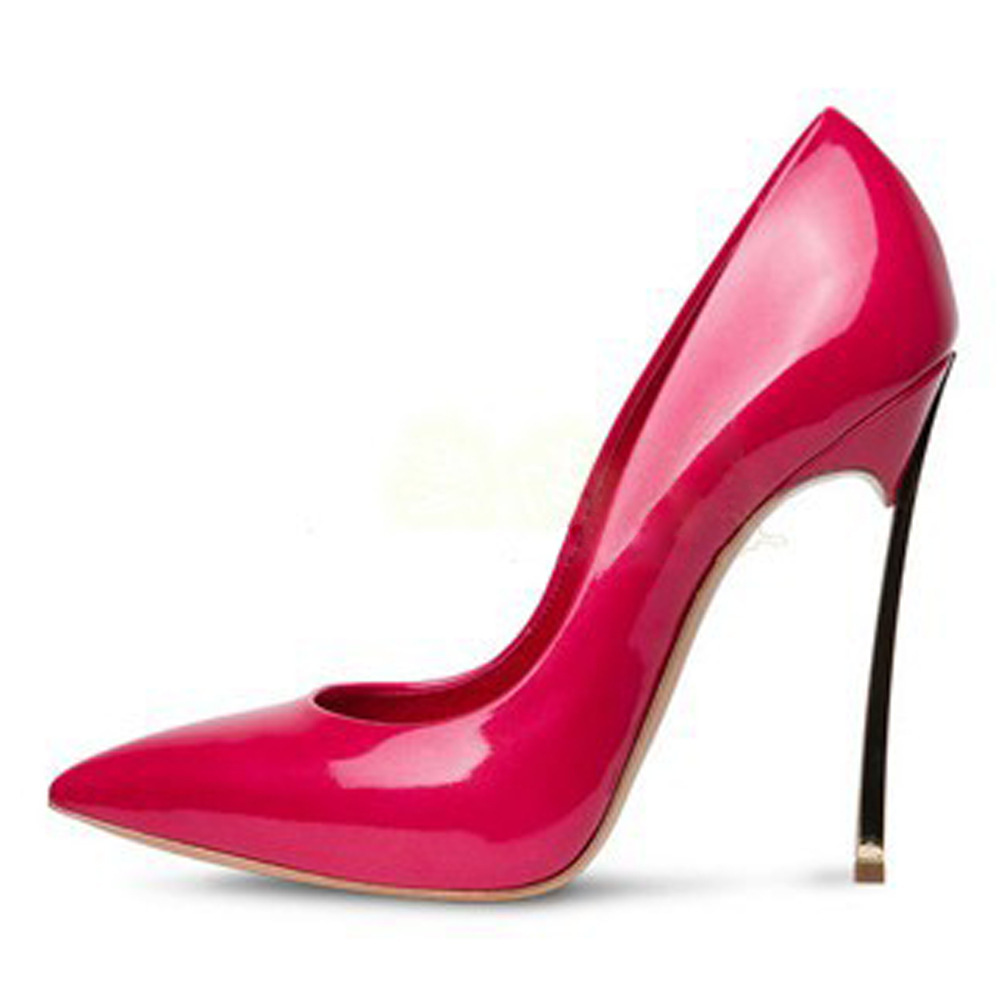 

Flat-mouthed metal heel shoes, Apricot