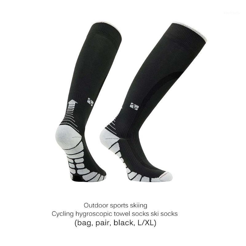 

1 Pair Ski Socks Thermal Socks Winter Long Warm Compression Ski Hiking Snowboarding Anti-Slip for outdoor sports1, As pic